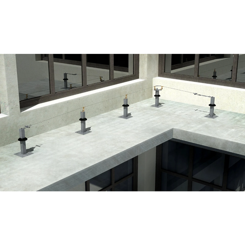 Tractel 250ft Travsmart HLL System with Four Intermediate Anchors