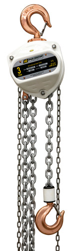 3 T Spark Resistant Chain Hoist 30 ft lift Custom rigging available. Standards – CE, ATEX 94/9EC (Ex II 2 GD c llC T4 IIIC T135°C), AS1418.2, ASME B30.16 3 T Spark Resistant Chain Hoist 30 ft lift Custom rigging available. Standards – CE, ATEX 94/9EC (Ex II 2 GD c llC T4 IIIC T135°C), AS1418.2, ASME B30.16