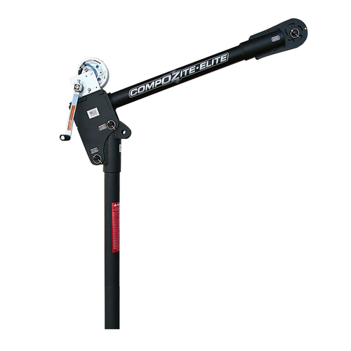 OZ Lifting 1200 Lb. Carbon Fiber Davit Crane with 2500 Lb. Carbon Steel Brake Winch