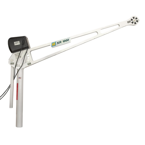 OZ Lifting 1000 Lb. Extended Reach Davit Crane with DC Electric Winch