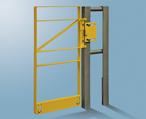Tractel ZT Series – Full Coverage Self-Closing Safety Gate – 28"–30.5", Carbon Steel, Safety Yellow Enamel (Left) – ZT70-27SYL