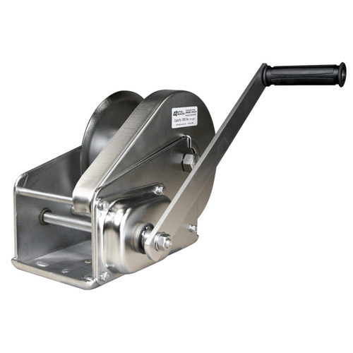 OZ Lifting 2000 Lb. Stainless Steel Brake Winch with Drill Drive Adapter