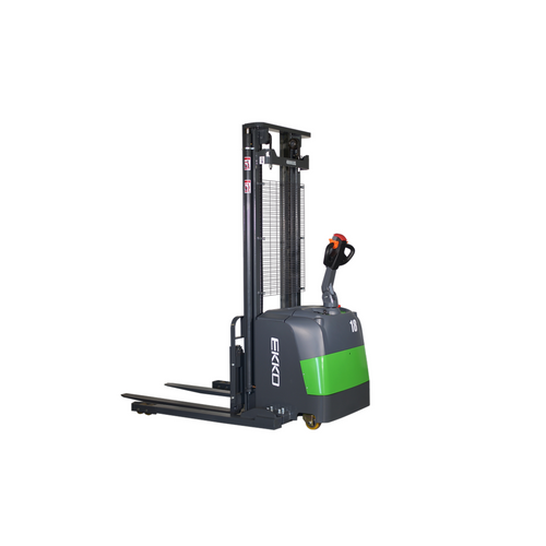 EKKO EB18C-145Li Lithium Straddle Stacker 4,000 lb Capacity, 145" Lift