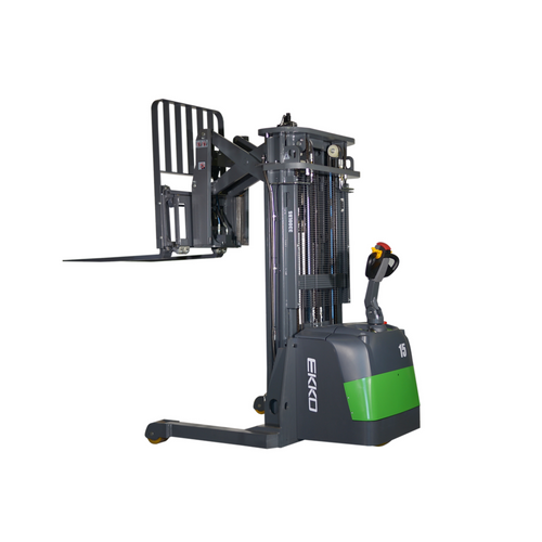 EKKO ER15-216Li Lithium Walkie Reach Truck 3,300 lb Capacity, 216" Height