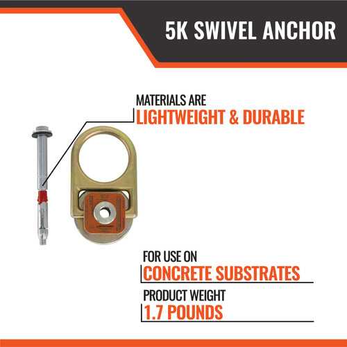 5K Swivel Anchor Concrete