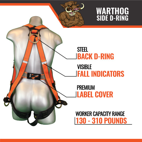 WARTHOG ® SIDE D-RING HARNESS L-XL