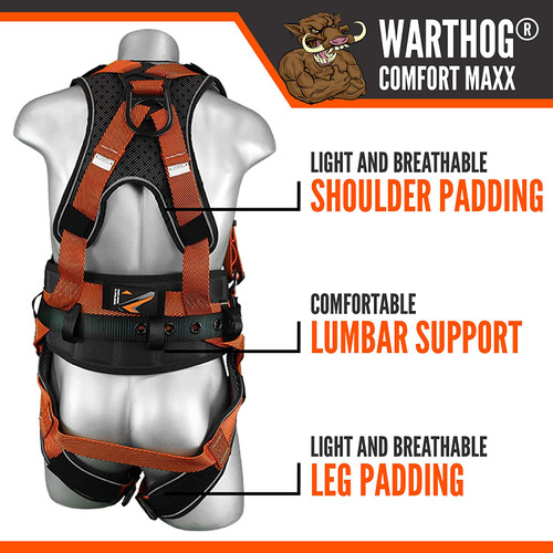WARTHOG COMFORT MAXX BELTED SIDE D-RING HARNESS 3XL