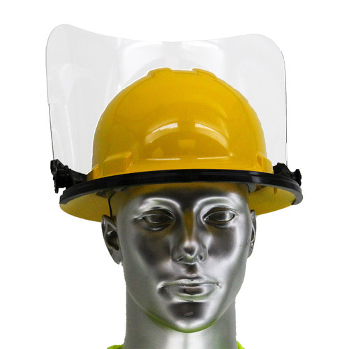 FULL BRIM HARD HAT WITH VISOR Yellow