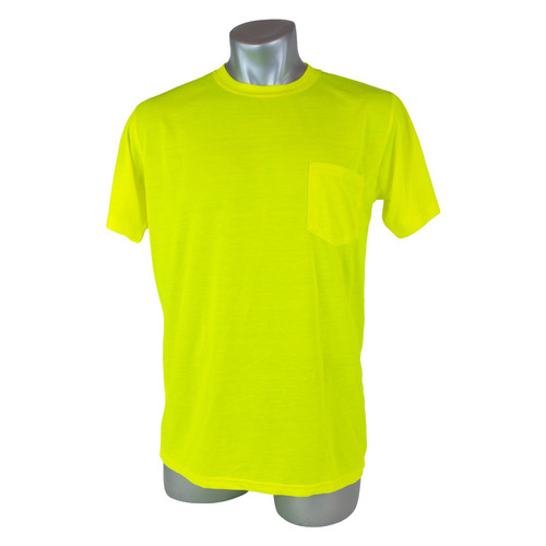 High Visibility Yellow Safety Short Sleeve Shirt - 3XL