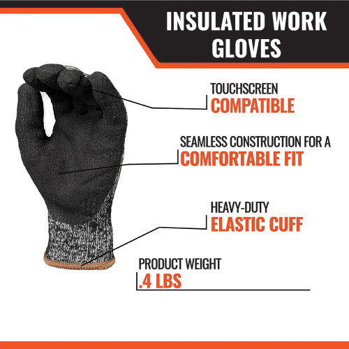 Thick Cut Level A4 Work Gloves (12 pack) - L