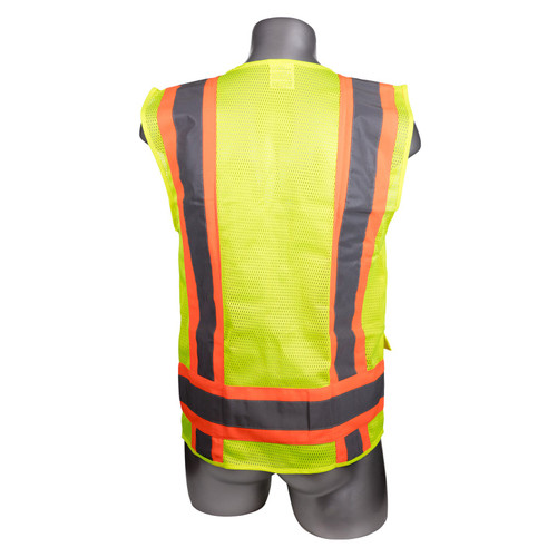 High Visibility Yellow Safety Surveyor Vest - L