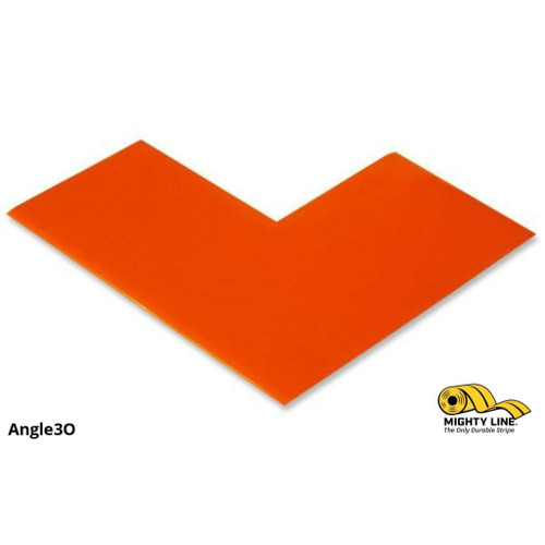 Mighty Line 3" Wide Solid Orange Angle - Pack of 100 - Floor Tape & Floor Marking