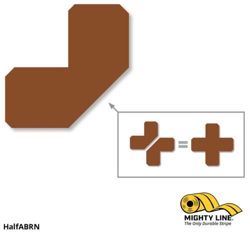 2" Brown Half Angle - Pack of 100