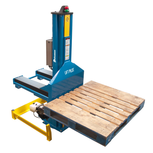 Bishamon Lift Pilot Pallet Elevator, Floor Level Pallet & Skid Positioner