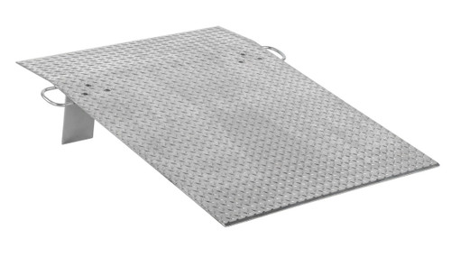 Vestil Aluminum Hand Truck Dock Plate - 36 In. x 48 In. 700 lb - Silver