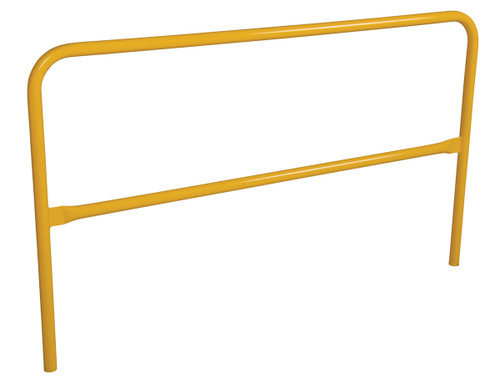 Vestil Aluminum Pipe Safety Railing - 72 In. Length - Yellow