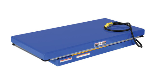 Vestil Steel Rotary Air Hydraulic Scissor Lift Table - 30 In. x 60 In. 3,000 lb - Blue