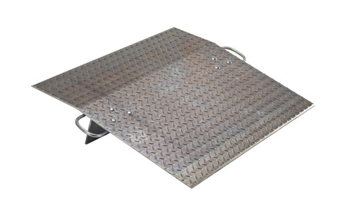 Vestil Aluminum Hand Truck Dock Plate - 36 In. x 30 In. 500 lb - Silver