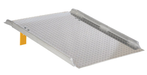 Vestil Aluminum Diamond Tread Hand Truck Dock Board with Curbs - 59-7/8 In. x 37-1/4 In. x 13-3/16 In. 800 lb - Silver