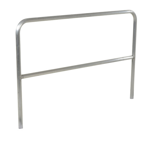 Vestil Aluminum Pipe Safety Railing - 72 In. Length - Silver