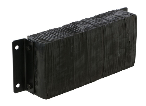 Vestil Laminated Rubber Dock Bumper - 12 In. x 30 In. x 6 In. - Black
