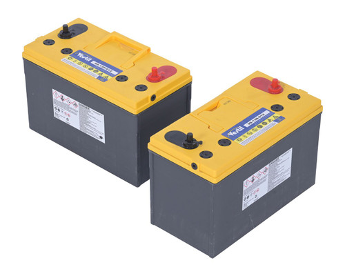 Vestil Factory Installed Lead Acid Absorbed Glass Mat AGM Upgrade - 12 Volt 100Ah Battery Quantity 2 12V for SL Series Stackers