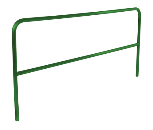 Vestil Aluminum Pipe Safety Railing - 96 In. Length - Green