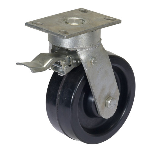 Vestil Phenolic Total Locking Swivel Casters - 8 In. x 3 In. For Steel Gantry Cranes 6,000 lb to 8,000 lb