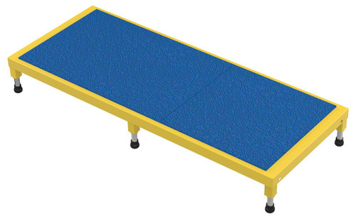Vestil Steel Adjustable Work-Mate Stand - 60 In. x 24 In. x 6-3/4 In. 500 lb - Yellow