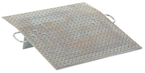 Vestil Aluminum Hand Truck Dock Plate - 30 In. x 30 In. 700 lb - Silver