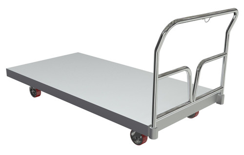 Vestil Aluminum Sheet Deck Platform Truck - 76-5/8 In. x 36 In. x 37-1/8 In. 3600 lb - Silver