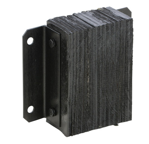 Vestil Laminated Rubber Dock Bumper - 12 In. x 12 In. x 4-1/2 In. - Black