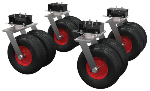 Vestil Pneumatic Rubber Dual Tire Kit - 15-1/2 In. x 5-7/8 In. Wheel For Steel Adjustable Height Gantry Cranes 4,000 lb
