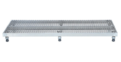 Vestil Stainless Steel Adjustable Work-Mate Stand - 72 In. x 23-1/2 In. x 6-3/4 In. 500 lb - Silver