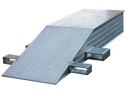 Vestil Factory Installed Welded Steel Fork Pocket - 8-1/8 In. Wide Per Pocket For Wheel Riser - Silver
