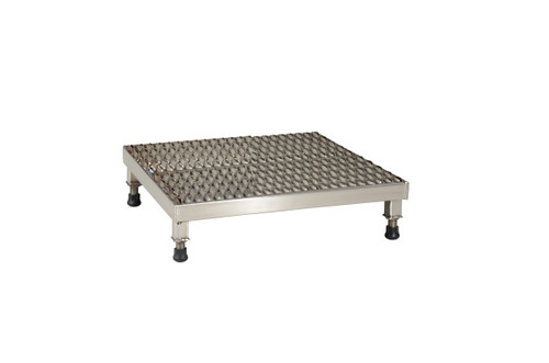 Vestil Stainless Steel Adjustable Work-Mate Stand - 23-1/2 In. x 19 In. x 6-3/4 In. 500 lb - Silver