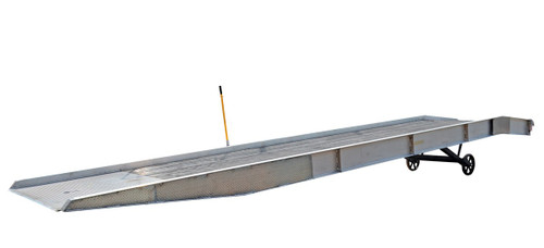 Vestil Aluminum Yard Ramp - 432 In. x 74 In. 25000 lb - Silver