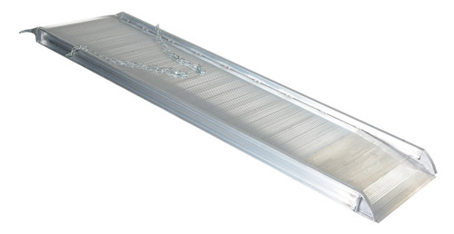 Vestil Aluminum Wheel Walk Ramp Overlapping Style - 108 In. x 28 In. 2500 lb - Silver