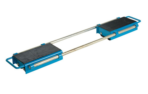 Vestil Steel Adjustable Machinery Skates - 10-1/2 In. x 16-1/2 In. x 4-1/2 In. 12 Ton - Blue