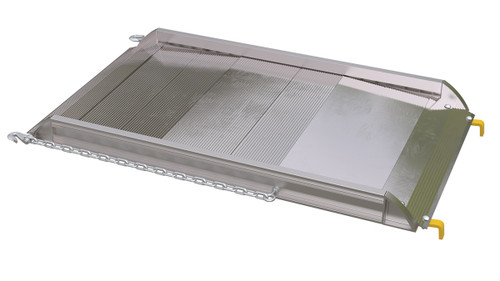 Vestil Aluminum Wheel Walk Ramp Steel Hook Style - 52 In. x 28 In. 3000 lb - Silver