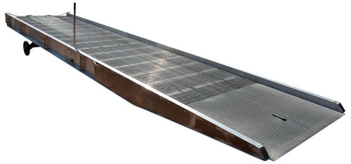 Vestil Aluminum Yard Ramp - 360 In. x 74 In. 16000 lb - Silver