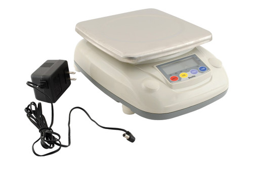 Vestil Aluminum Weighing Parts Scale - 10 In. x 7-5/8 In. x 4-1/2 In. 26 lb - White