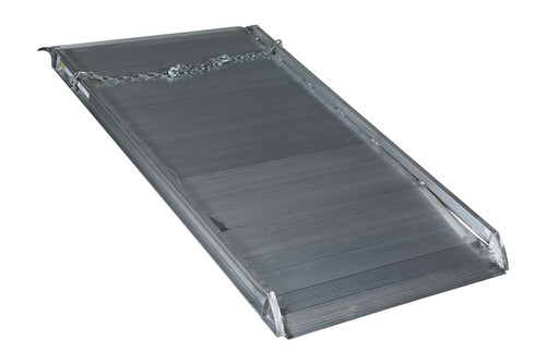Vestil Aluminum Wheel Walk Ramp Overlapping Style - 48 In. x 38 In. 3000 lb - Silver