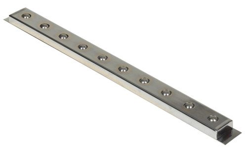 Vestil Steel Ball Transfer Strip - 30 In. x 2-3/4 In. 75 lb - Silver