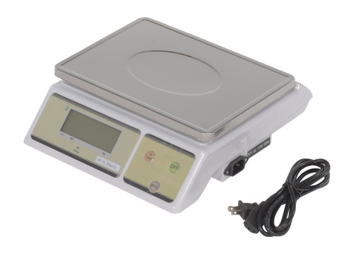Vestil Aluminum/Stainless Steel Parts Scale - 12 In. x 11 In. x 4-1/2 In. 66 lb - White