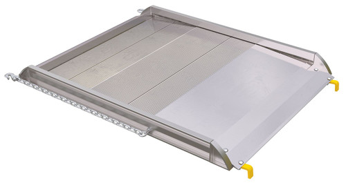 Vestil Aluminum Wheel Walk Ramp Steel Hook Style - 52 In. x 38 In. 3000 lb - Silver