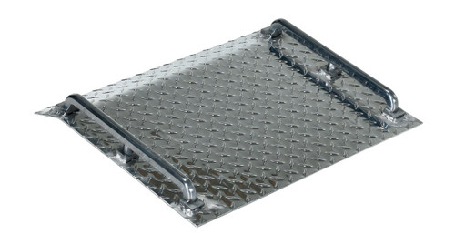 Vestil Aluminum Tread Plate Mini Dock Board - 18 In. x 24 In. x 4-3/4 In. 500 lb - Silver