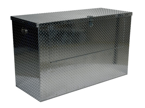 Vestil Aluminum Portable Tool Box with Fold Down Front Door - 24-13/16 In. x 60-3/4 In. x 30-11/16 In. 2500 lb - Silver