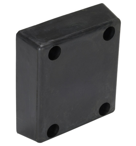 Vestil Rubber Molded Bumper - 12-13/16 In. x 11-13/16 In. x 3-7/8 In. - Black