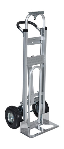 Vestil Aluminum 3 in 1 Convertible Hand Truck - 18-7/8 In. x 20-1/2 In. x 51-1/2 In. 500 lb - Silver